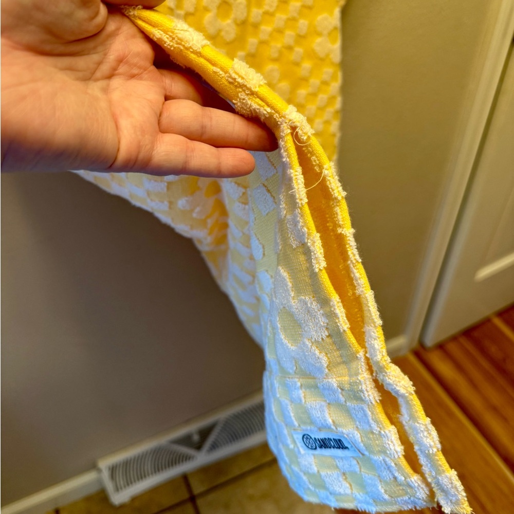 Sand Cloud Organic Cotton Floral Checker Beach Coverup - Picture 5 of 5